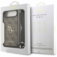 Guess 4G Big Logo Cord Stap soma pāri plecam viedtālrunim iPhone 17 Air - brūns