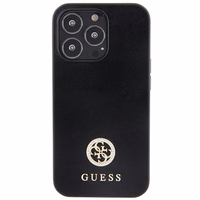 Guess Strass Metal Logo viedtālruņa apvalks iPhone 13 Pro 6.1" - melna