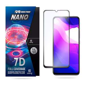 Crong 7D Nano Flexible Glass 9H hibrīdstikls ekrānam Xiaomi Mi 10 Lite