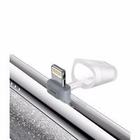 VEGER portatīvais lādētājs 5000 mAh ar iebūvētu savienotāju Lightning PD QC3.0 2,4A 12W PlugOn (W0573P) sudraba