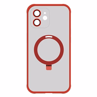 Viedtālruņa apvalks ar statīvu MagSafe Iphone 12 (m) - sarkans