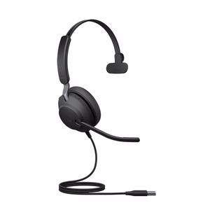 Jabra Evolve2 40 MS Mono USB-A - vadu austiņas pār ausīm, melnas
