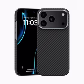 Benks Magnētiskais Kevlar apvalks ar metāla rāmi 600D (0070) iPhone 17 Pro Max melns