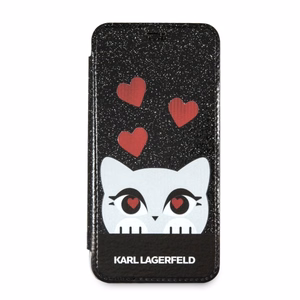 Karl Lagerfeld Valentine iPhone X/Xs viedtālruņa apvalks - melns