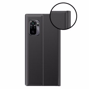 Viedtālruņa apvalks grāmatas tipa ar gudru logu Xiaomi Redmi K40 Pro+ / K40 Pro / K40 / Poco F3 - rozā