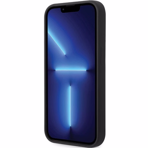 BMW BMHMP14LSILBK2 viedtālruņa apvalks iPhone 14 Pro - melns Signature Liquid Silicone MagSafe