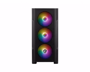 MSI MAG Forge M100A Micro Tower melns, caurspīdīgs datora korpuss
