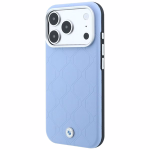 BMW maciņš IPHONE 18 Pro/17 Pro saderīgs ar MagSafe (Sign Deboss Quilted W/ Metal Logo) (krāsa: zila)