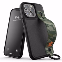 Adidas OR Viedtālruņa apvalks ar siksniņu iPhone 13 Pro /13 6.1" melns-zaļš/melns-zaļš 47111