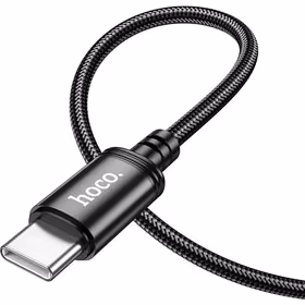 Kabelis USB C uz USB C Hoco 3A 60W 1 m X89 melns