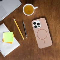 Spīdīgais magnētiskais apvalks saderīgs ar MagSafe IPHONE 13 PRO - deserta zelta