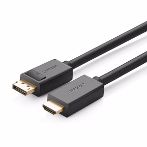 Ugreen vienvirziena DisplayPort uz HDMI kabelis 4K 30Hz 32 AWG 1.5m melns (DP101 10239)