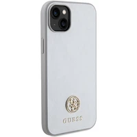 Guess GUHCP15MPS4DGPS iPhone 15 Plus 6.7" sudraba/sudraba cietais apvalks Strass Metāla Logotips