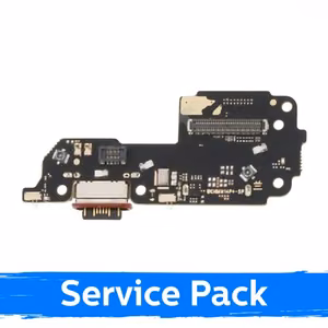 Uzlādes ligzda, saderīga ar Xiaomi Redmi Note 14 Pro+ 5G (+ SIM lasītājs) ar lokano kabeli / plate (Service Pack)