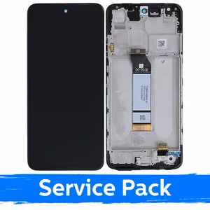 LCD displejs, kas saderīgs ar Xiaomi Redmi Note 10 5G / Note 10T 5G / Poco M3 Pro 5G Black With Frame (Service Pack)