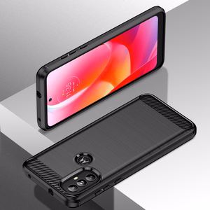 Carbon Case гибкий чехол Motorola Moto G Power 2022 чёрный