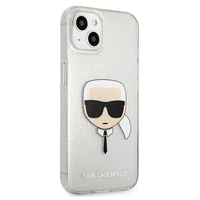 Karl Lagerfeld Glitter Karl's Viedtālruņa apvalks iPhone 13 mini - sudrabains
