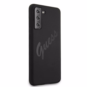 Guess GUHCS21MLSVSBK S21+ G996 чёрный/чёрный жёсткий чехол Script Vintage