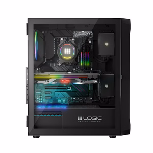Logic PORTOS ARGB MINIDI USB 3.0 korpuss melns