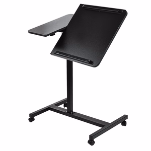 Maclean pārvietojams galdiņš un klēpjdatora statīvs, melnā krāsā, regulējams augstums 59-89cm, līdz 30kg, MC-121 B