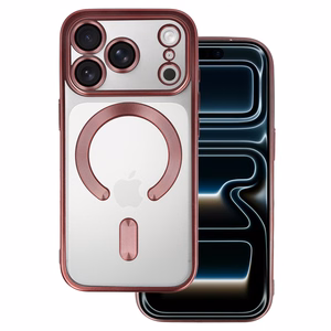 Metallic Magsafe maciņš iPhone 17 Pro Max rozā