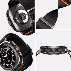 Siksniņa SPIGEN FIT LITE SAMSUNG GALAXY WATCH ULTRA (47 MM) melns