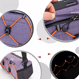 Rockbros 30110054005 2,2 l velosipēda stūres soma – violeta