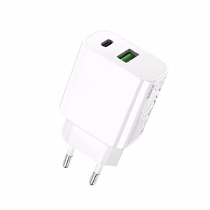 Rock Wall charger T43 - USB + Type-C - QC 3.0 PD 20W 3A white