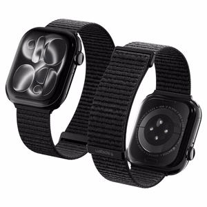 Spigen WBF01 siksniņa, paredzēta Apple Watch 44 / 45 / 46 / 49 mm, melna