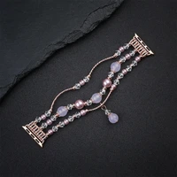 Aproces cilpa Apple Watch 42/44/45 dizains 4 zelta-violeta