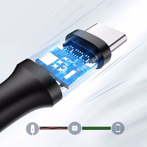 Ugreen US184 20882 USB-A 3.0 / USB-C 3A kabelis 1m - melns
