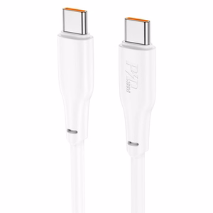 Cable USB C to USB C Hoco 3A 100W 1 m X93 white