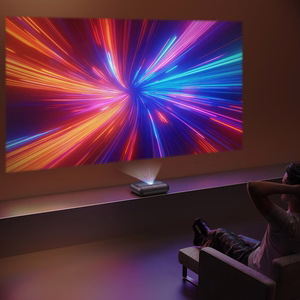 Мультимедийный лазерный RGB-проектор Yaber K300s FullHD 1080p с колонками JBL - чёрный