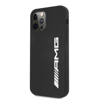 AMG silikona liels logotips apvalks iPhone 12 Pro Max - melns