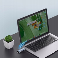 Tech-Protect UltraBoost SD/micro SD karšu lasītājs ar USB-C/USB-A savienotājiem - pelēks