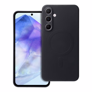 SILICONE MAG COVER viedtālruņa apvalks saderīgs ar Magnētisko SAMSUNG A55 melna