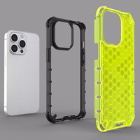 Honeycomb Case bruņu vāks ar TPU buferi iPhone 13 Pro caurspīdīgs