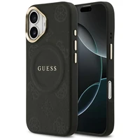 Guess Peony Hot Stamp MagSafe viedtālruņa apvalks iPhone 17 - melns