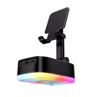 Borofone Portatīvais Bluetooth skaļrunis BR200 Marea 3 in 1 ar turētāju un 1500 mAh barošanas bloku melns