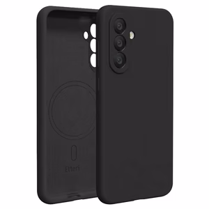 Etteri Silikona Mag maciņš priekš Samsung Galaxy A57 5G melns