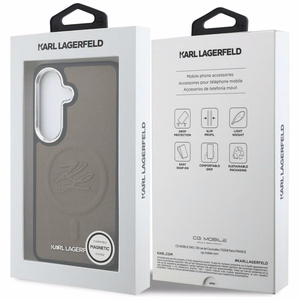 Karl Lagerfeld maciņš Embossed Ring Initials MagSafe Samsung Galaxy S26 brūns