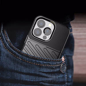 Thunder Case гибкий прочный защищённый TPU чехол для iPhone 13 Pro синий