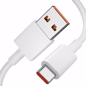 USB kabelis oriģināls Xiaomi 6A 120W Type-C balts (1M)