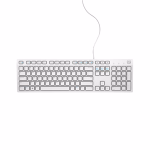 DELL KB216 tastatūra USB QWERTY US International balta