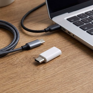 Adapteris Type C to Micro USB Blue Star - balts