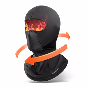 Wozinsky WKM-03B ziemas balaklavas sejas maska motociklam un velosipēdam - melna