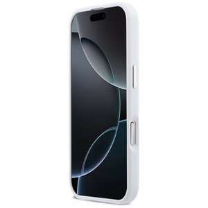 BMW M Silicon Horizontal Line MagSafe macins priekš iPhone 17 - Balts