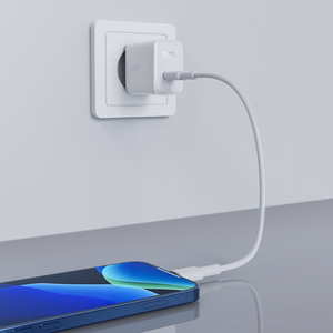 Acefast GaN USB Type-C 30W lādētājs, PD, QC 3.0, AFC, FCP, balts (A21 white)