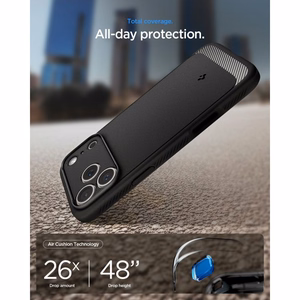 Spigen Rugged Armor MagSafe maciņš iPhone 17 Pro Max / 18 Pro Max, matēti melns