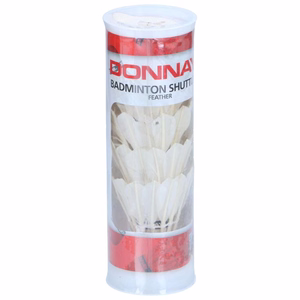 Donnay spalvu badmintona volāni, 5 gab., balti